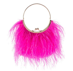 OLGA BERG PENNY FEATHERED BAG