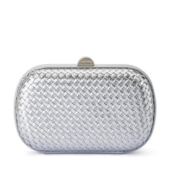 OLGA BERG ELLA WOVEN CLUTCH