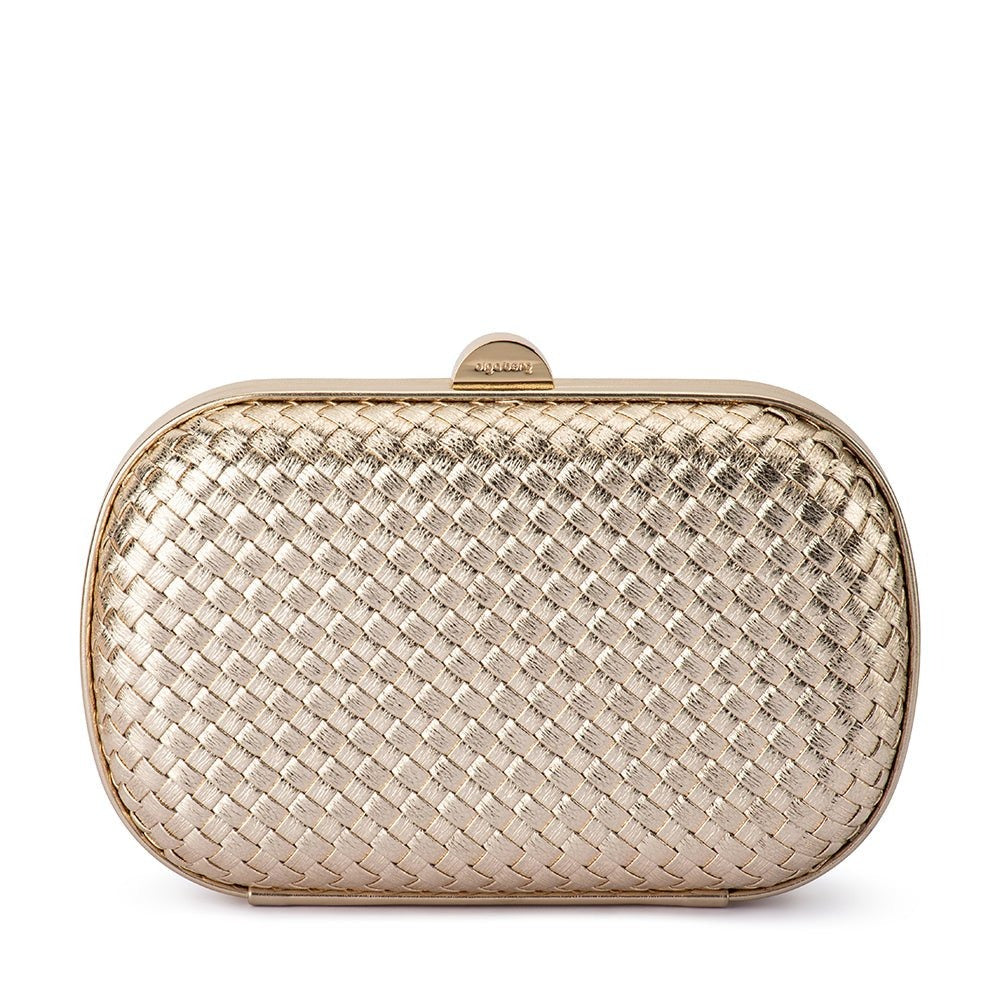 OLGA BERG ELLA WOVEN CLUTCH
