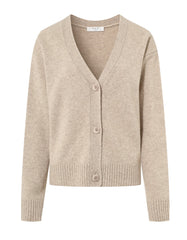ONE GREY DAY ASTER CASHMERE CARDIGAN
