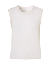 ONE GREY DAY SLOANE CASHMERE SLEEVELESS TEE