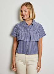 DESIGN HISTORY STRIPED BLOUSE
