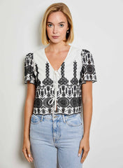 DESIGN HISTORY EYELET BLOUSE