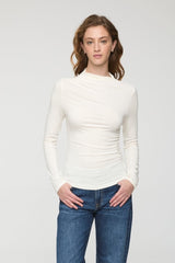 PISTOLA NATHALIA LONG SLEEVE DRAPED MOCK NECK