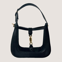 CLEARLY HANDBAGS THE PAIGE LEATHER DETAIL W BUCKLE