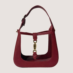 CLEARLY HANDBAGS THE PAIGE LEATHER DETAIL W BUCKLE