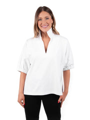 EMILY MCCARTHY POPPY TOP SHORT SLEEVE
