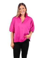 EMILY MCCARTHY POPPY TOP SHORT SLEEVE
