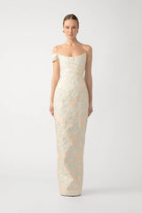 SAU LEE JACKSON JACQUARD GOWN