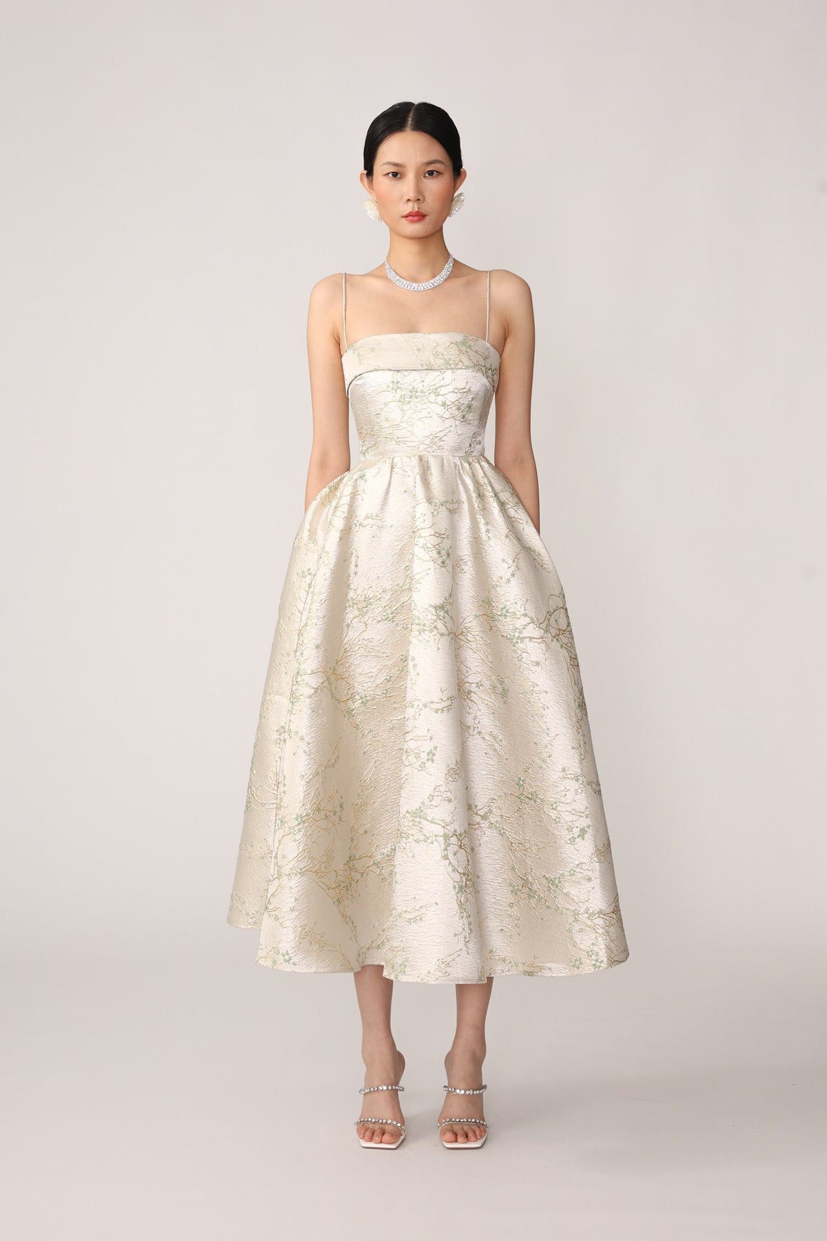 SAU LEE CATE JACQUARD DRESS