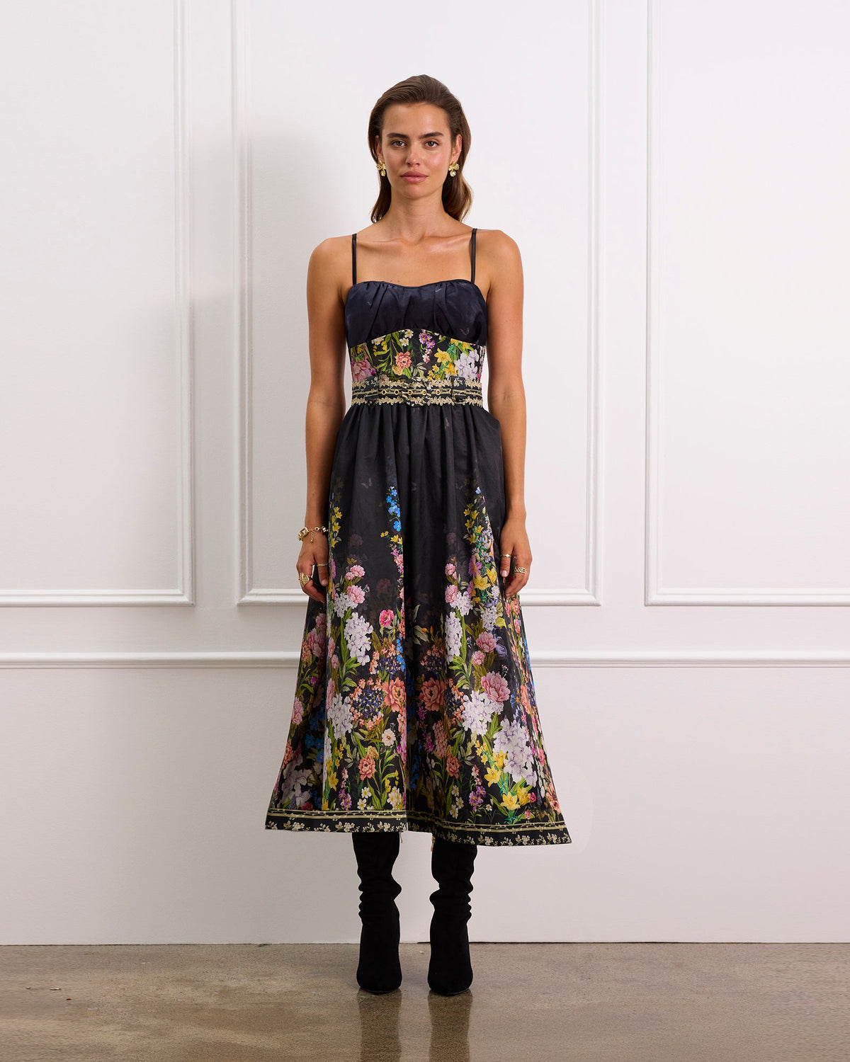 AQUA BLU RHEA MIDI DRESS