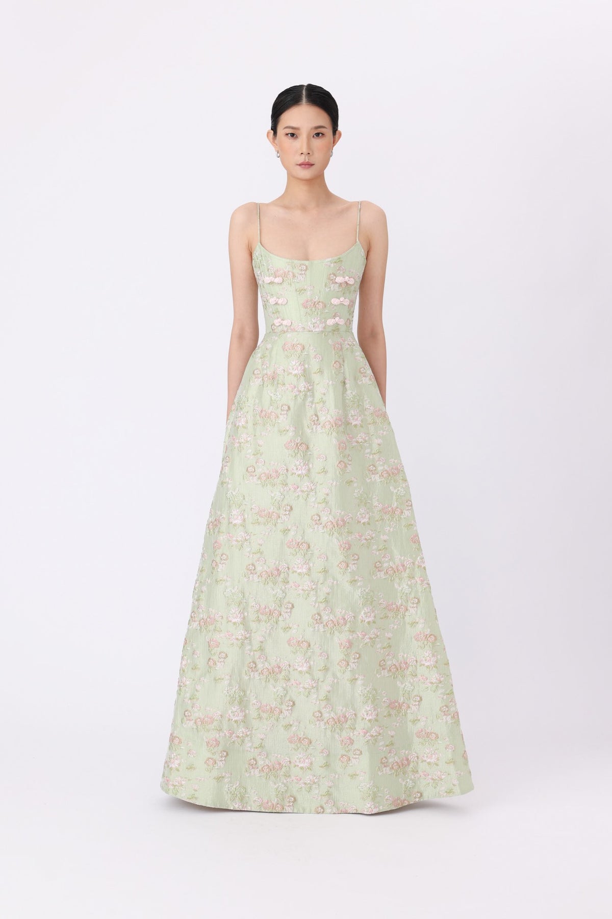 SAU LEE ANDREA BROCADE GOWN