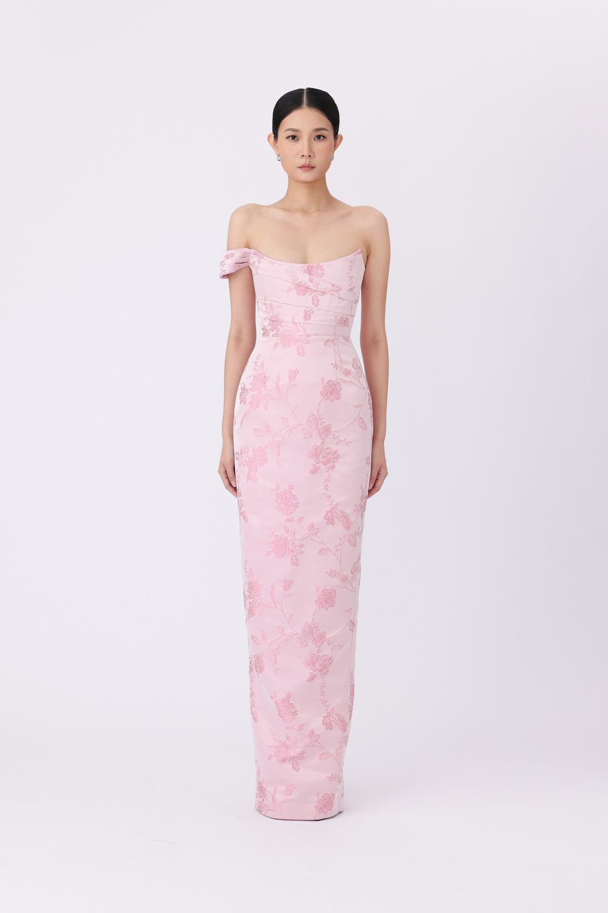 SAU LEE JACKSON BROCADE GOWN