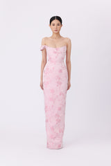 SAU LEE JACKSON BROCADE GOWN