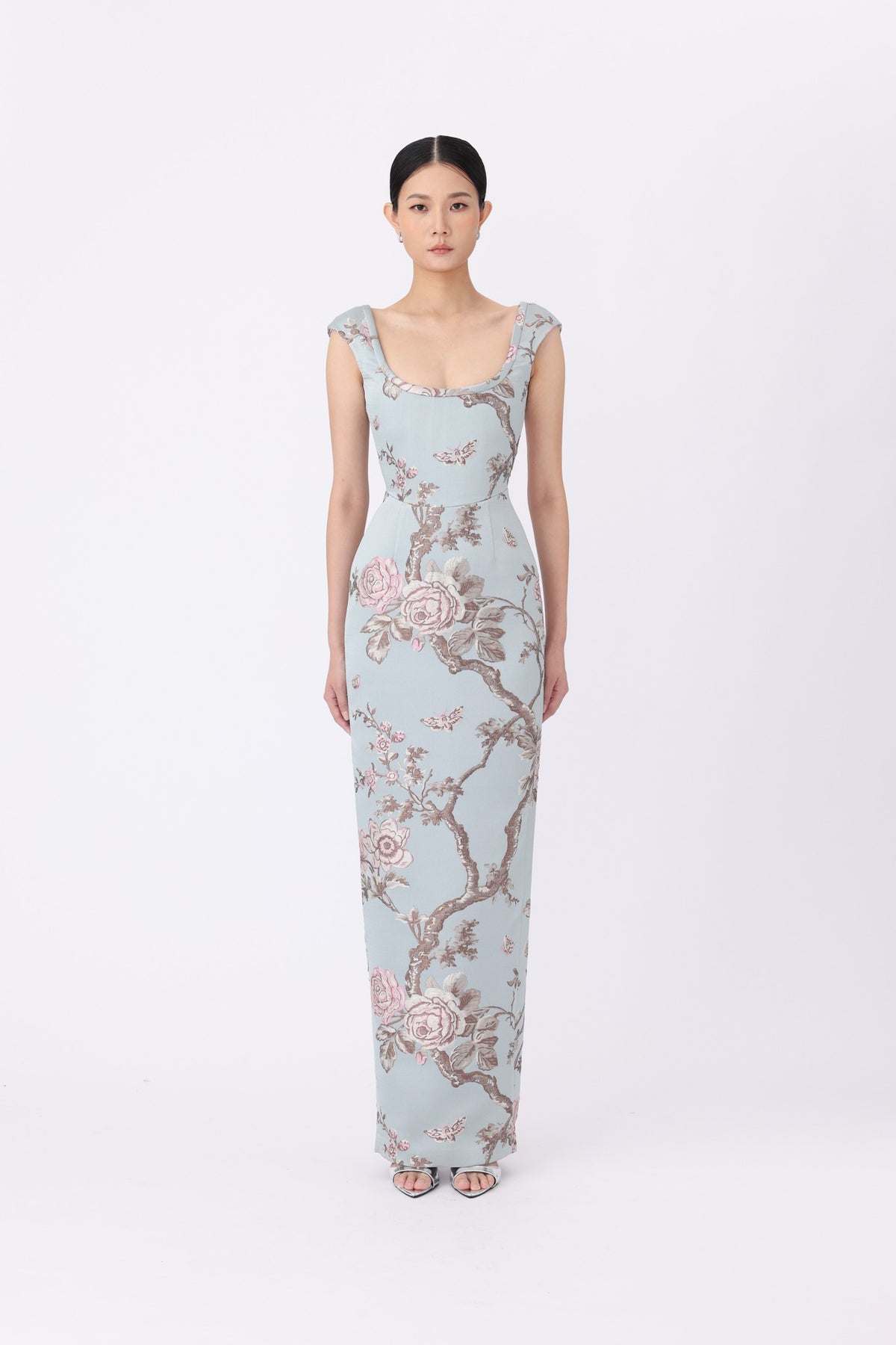 SAU LEE BROOKE BROCADE GOWN