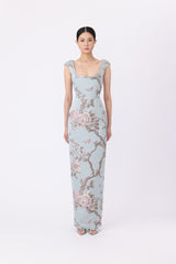 SAU LEE BROOKE BROCADE GOWN