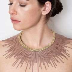LEYLA GANS STARBURST NECKLACE
