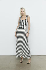 SOVERE SOLENE STRIPE KNIT DRESS