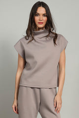 LOLA + SOPHIE SPORTY NEO FUNNEL NECK TOP