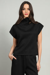 LOLA + SOPHIE SPORTY NEO FUNNEL NECK TOP