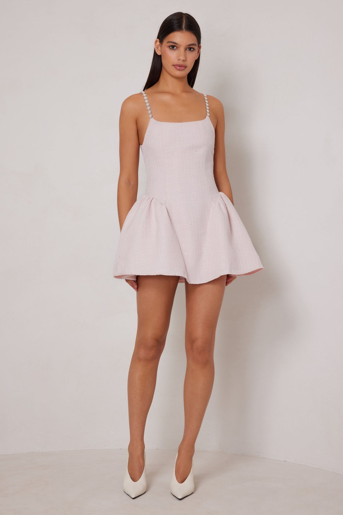 ELLE ZEITOUNE VEDA TWEED MINI DRESS
