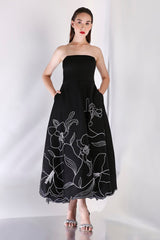 OZEQO VERO FLORAL DESIGN MIDI