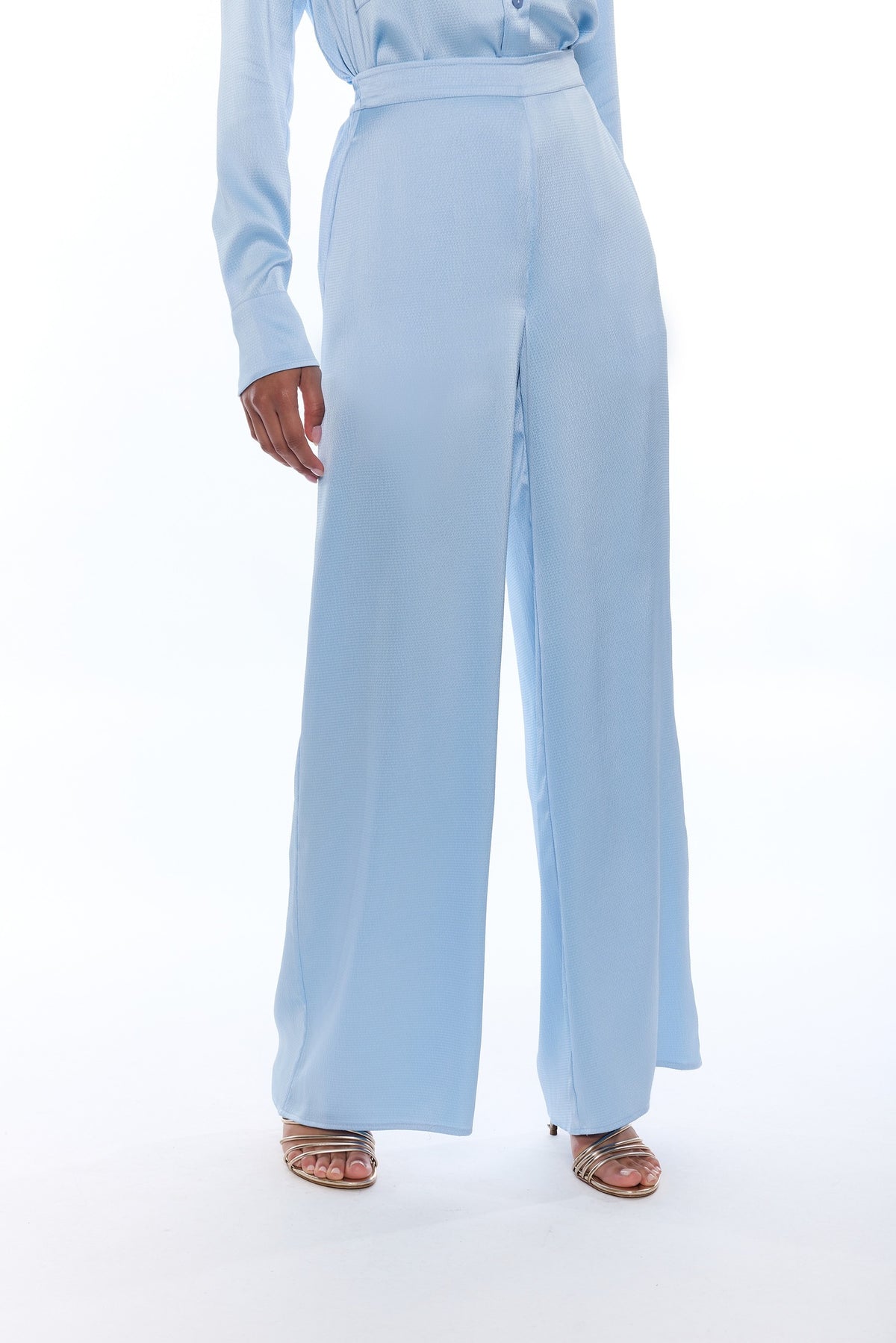 GENERATION LOVE KELELA HAMMERED SATIN PANTS