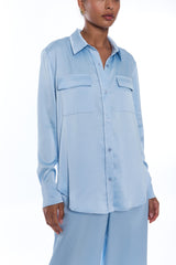 GENERATION LOVE LANIER HAMMERED SATIN SHIRT