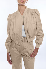 GENERATION LOVE SARIAH COTTON SATEEN BOMBER