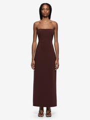 BEC + BRIDGE ROMEE STRAPLESS MAXI DRESS