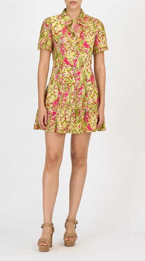 CINQ A SEPT DAISY SWIRL KARISSA DRESS