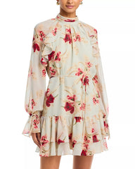 CINQ A SEPT WILTED POPPY SYLVIANE DRESS