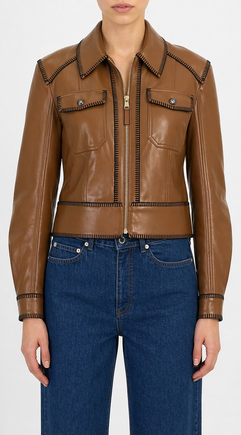 CINQ A SEPT WHIPSTITCH KIMMY JACKET