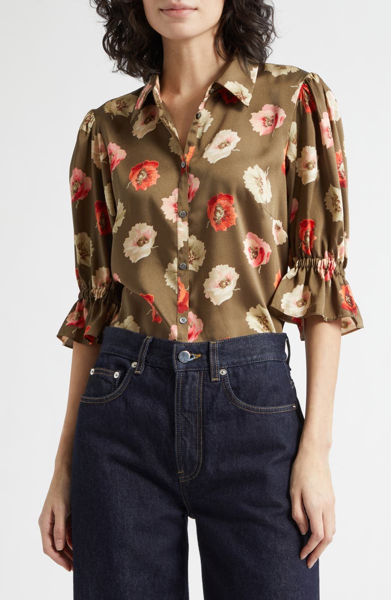 CINQ A SEPT FLOATING POPPIES FIONA TOP