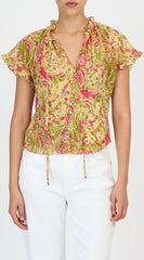 CINQ A SEPT DAISY SWIRL JENISE TOP